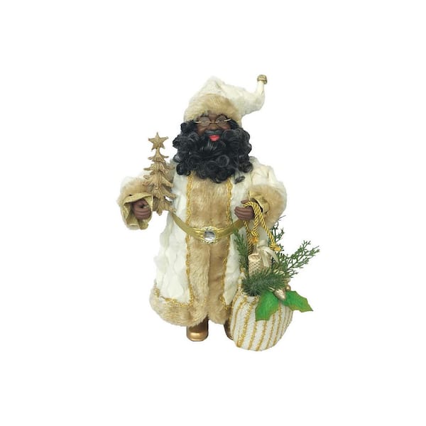 Santa's Workshop 15 in. Black Splendor Claus