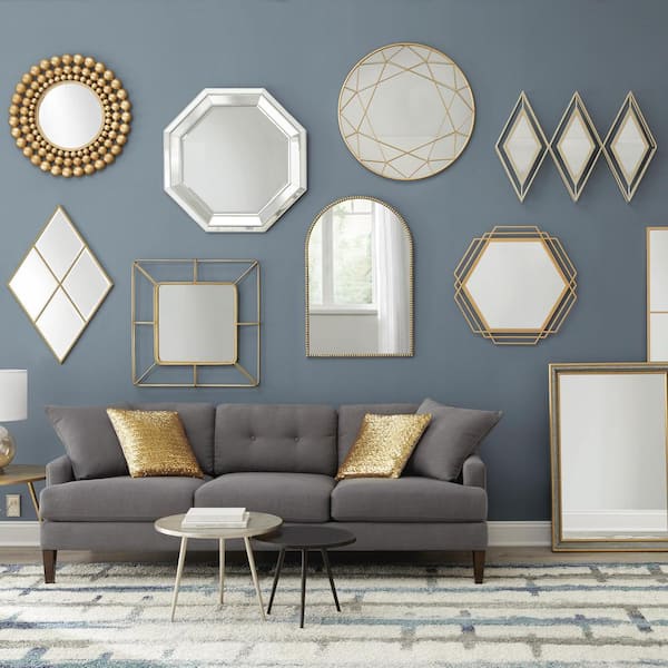 Home Decorators Collection Medium Round, Modern Mirrors For Living Room