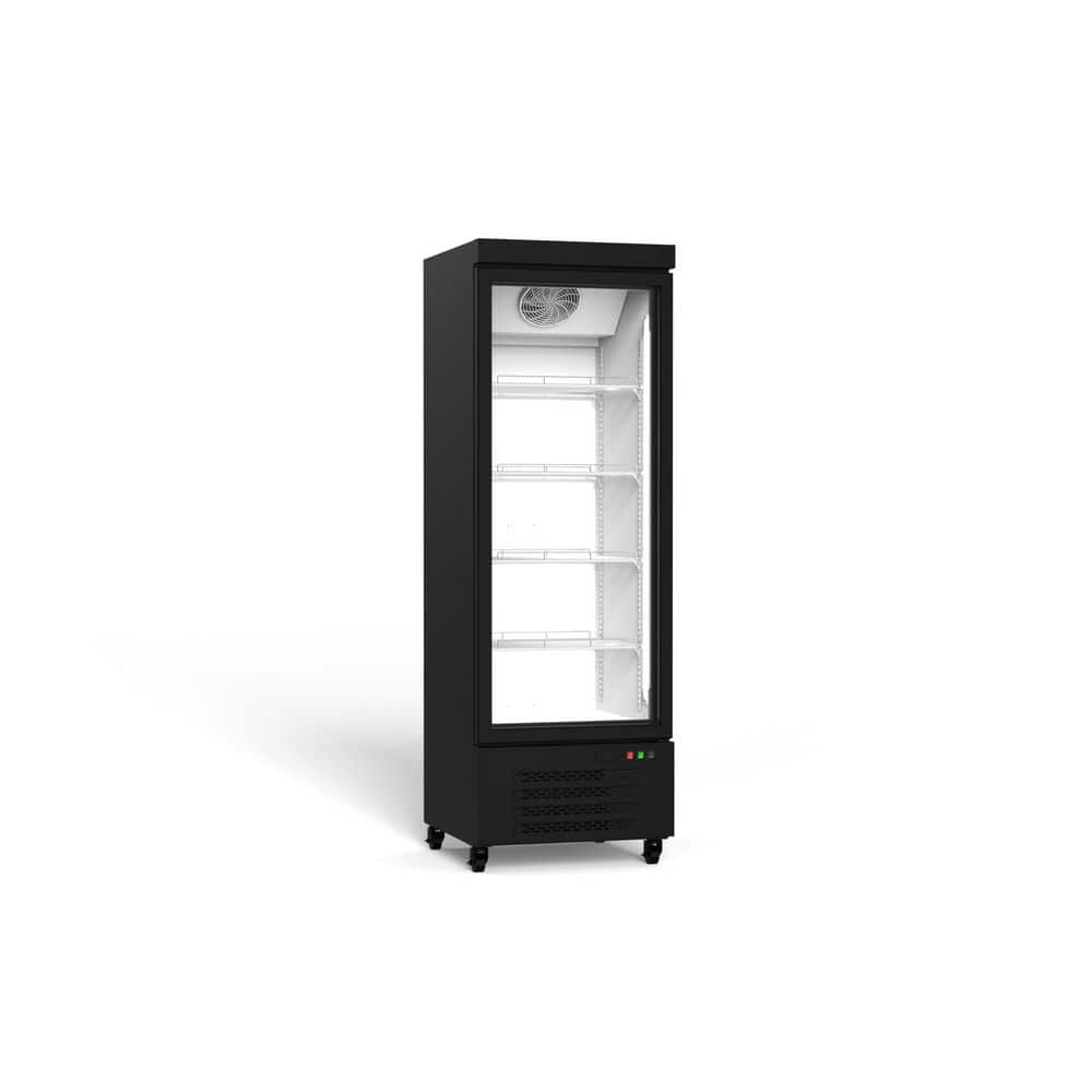 26 in. W 16.88 cu. ft. Auto / Cycle Defrost 1-Glass Door Commercial Reach In Upright Freezer in Black, ETL Certified price history on PriceWatchPro