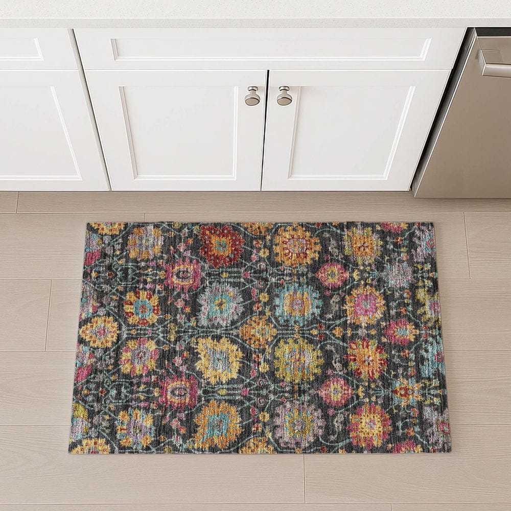 Chantille Machine Washable Indoor/Outdoor Abstract ACN2288 Black 2 ft. x 3 ft. Accent Rug price history on PriceWatchPro