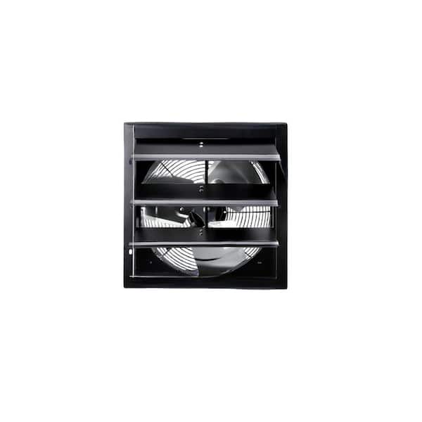 7 in. Shutter Exhaust Fan with 1.8m Cord 60hz 28-Watt Pure Copper Motor Electric Powered Gable Mount