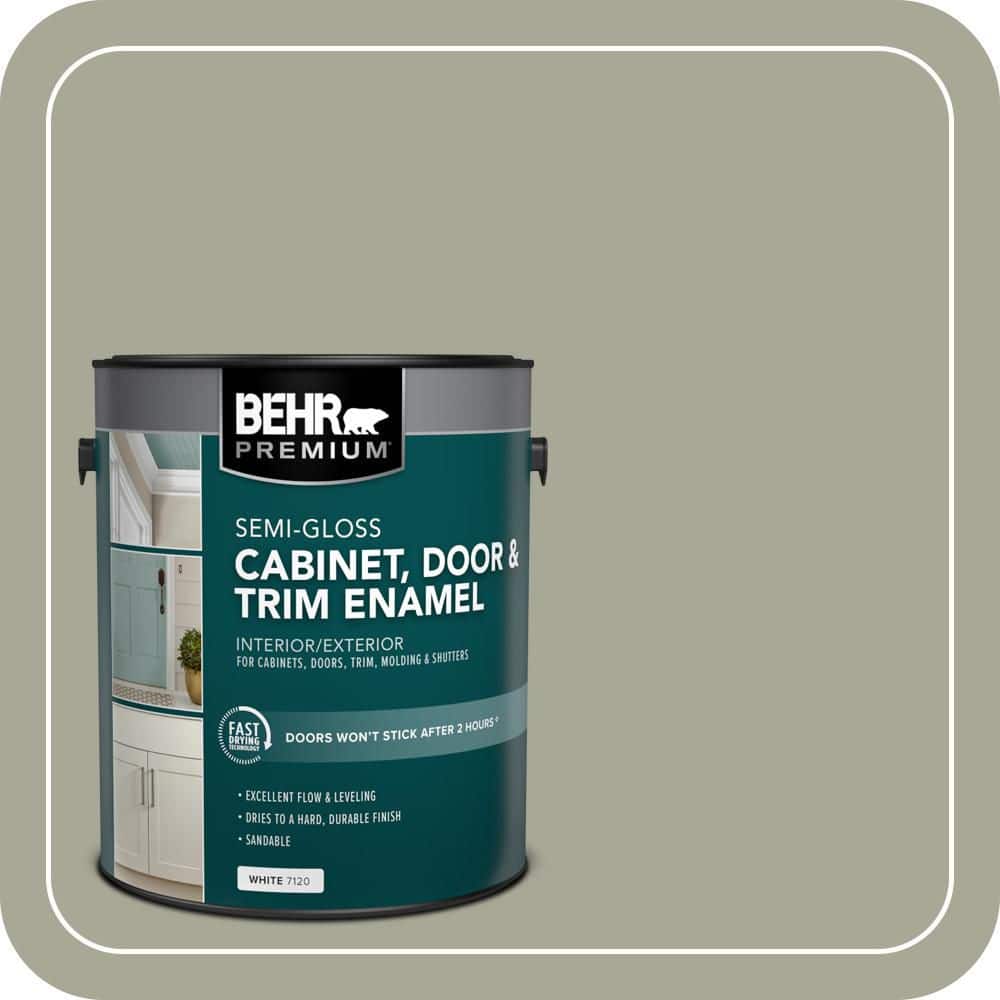 BEHR PREMIUM 1 gal. #PPU10-16 Simply Sage Semi-Gloss Enamel