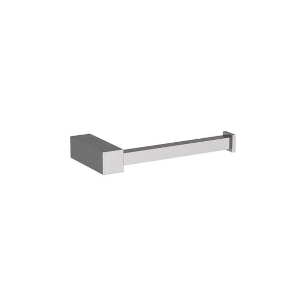 Amerock Monument 5-7/8 in. (149 mm) L Single Post Toilet Paper Holder in Chrome