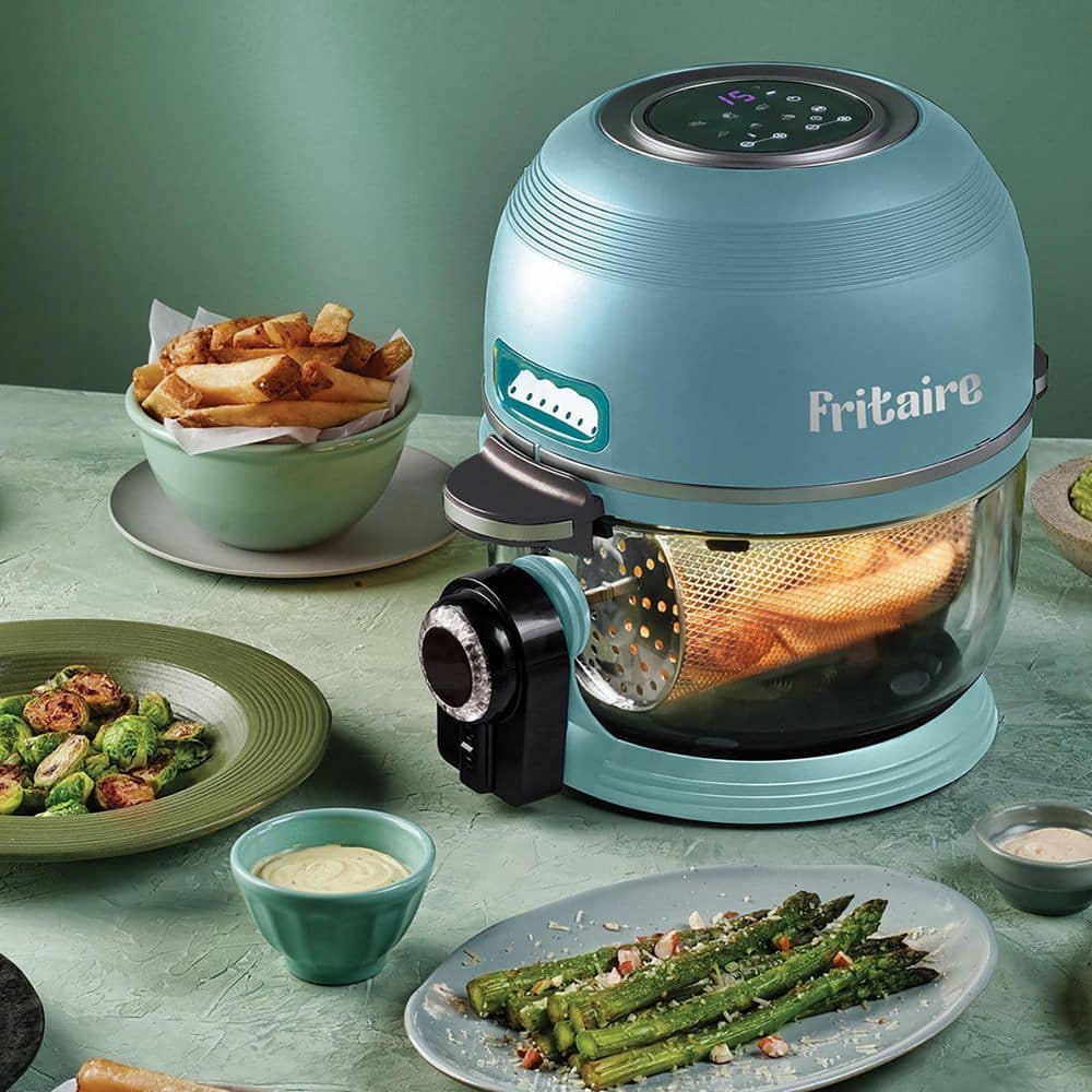Fritaire 5 Qt Black Electric Glass Bowl Air Fryer