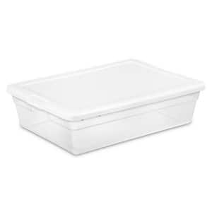 28 Qt Clear Closet/Under Bed Organizer Storage Box Container (30 Pack)