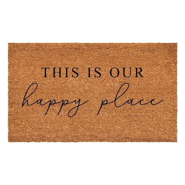 Calloway Mills Happy Place Doormat, 36" x 72"