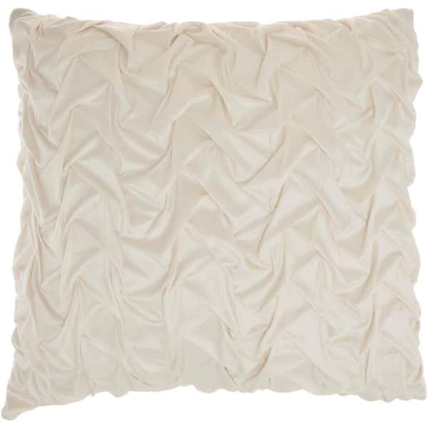 Mina Victory Lifestyles Ivory 22 in. x 22 in. Throw Pillow