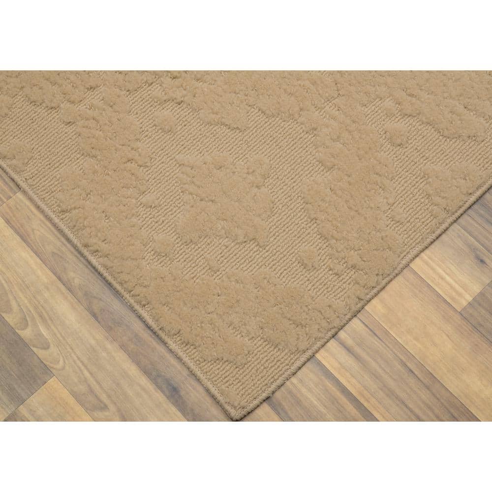 Luxurious Tan Square Tufted Area Rug 12' x 12' with Easy Care Features