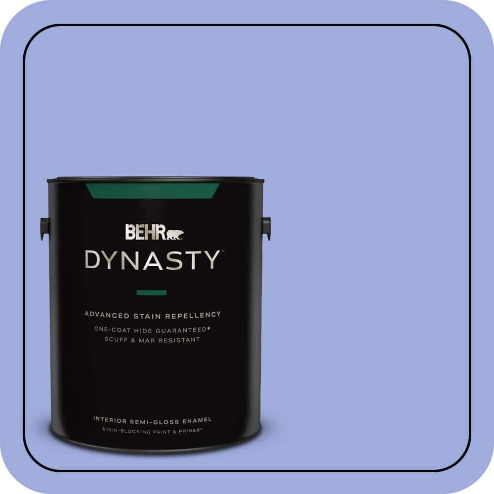 1 gal. #P540-4 Lavender Sky Semi-Gloss Enamel Interior Stain-Blocking Paint & Primer price history on PriceWatchPro