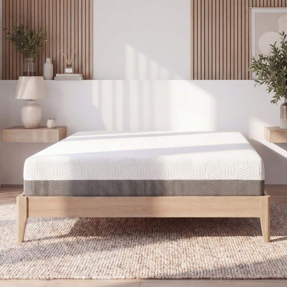 OMNE SLEEP Omne Sleep 8 in. Firm Gel Memory Foam Queen Mattress