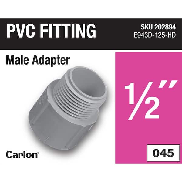 1/2 in. Electrical PVC Male Adapter (E943D-125-HD)