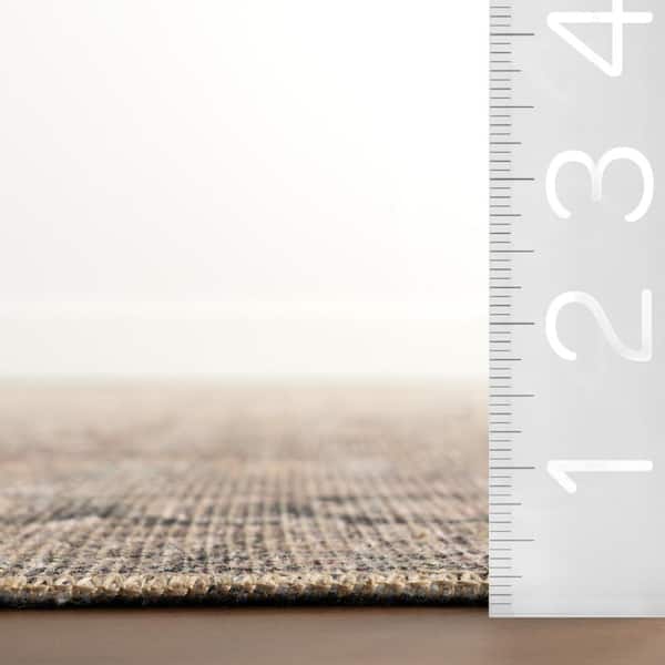Hillstone Light Brown 7 ft. 10 in. x 10 ft. Traditional Vintage Medallion Area Rug