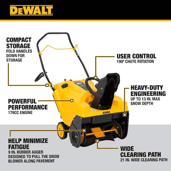 21 in. 179 cc Single-Stage Gas Snow Blower