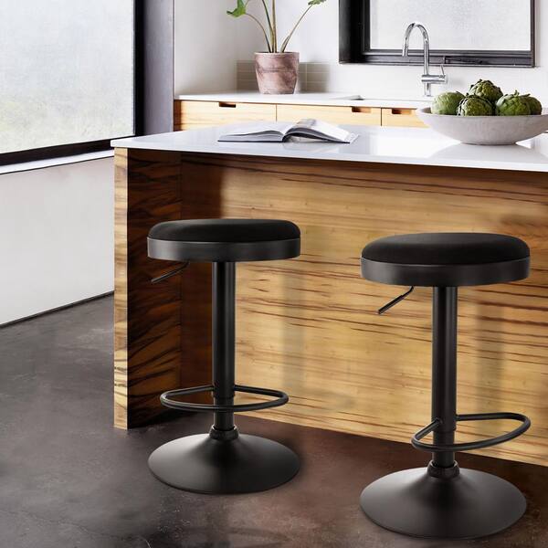 sayer swivel leather stool