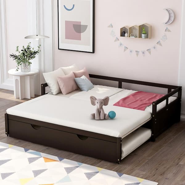 Espresso daybed with deals trundle