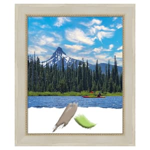 18 in. x 22 in. Parthenon Cream Wood Picture Frame Opening Size