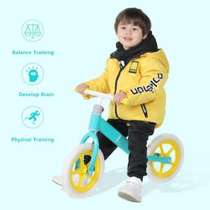 2-6 Years Kids Balance Bike with Adjustable Seat and PE Tires, Kids Toys for Indoor and Outdoor, Birthday Gift, Sky Blue