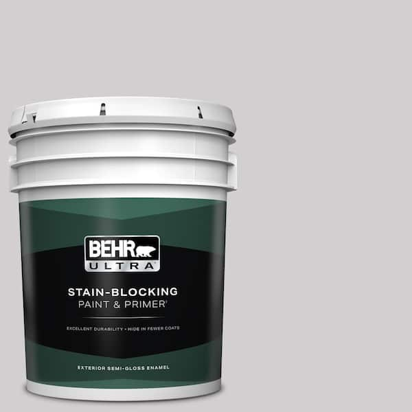 BEHR ULTRA 5 gal. #N570-1 Opera Semi-Gloss Enamel Exterior Paint & Primer