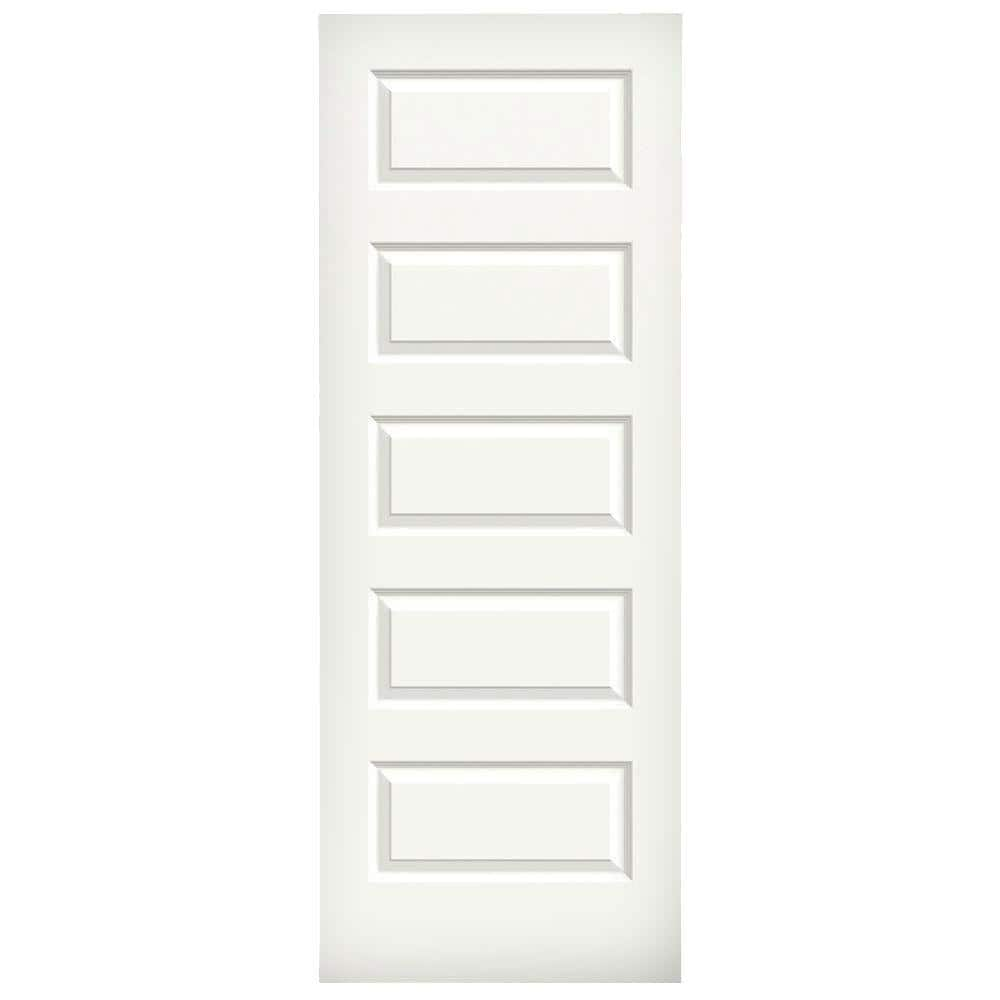 JELD WEN 24 In X 80 In Rockport White Painted Smooth Molded Composite   White Jeld Wen Slab Doors Thdjw137400006 64 1000 