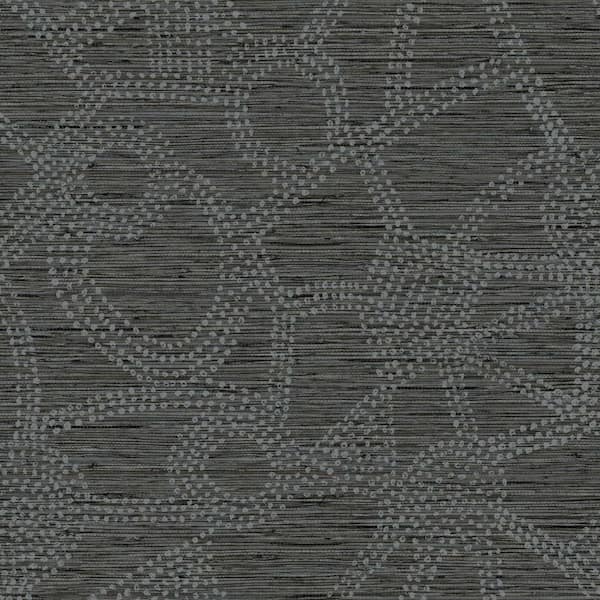 RoomMates Nikki Chu 30.75 sq. ft. Black Amhara Peel and Stick Wallpaper