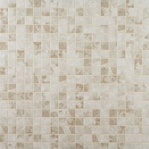 Terra Onyx Matte 12 in. x 12 in. x 6 mm Porcelain Mesh-Mounted Mosaic Tile (1 .sq. ft. / Each)
