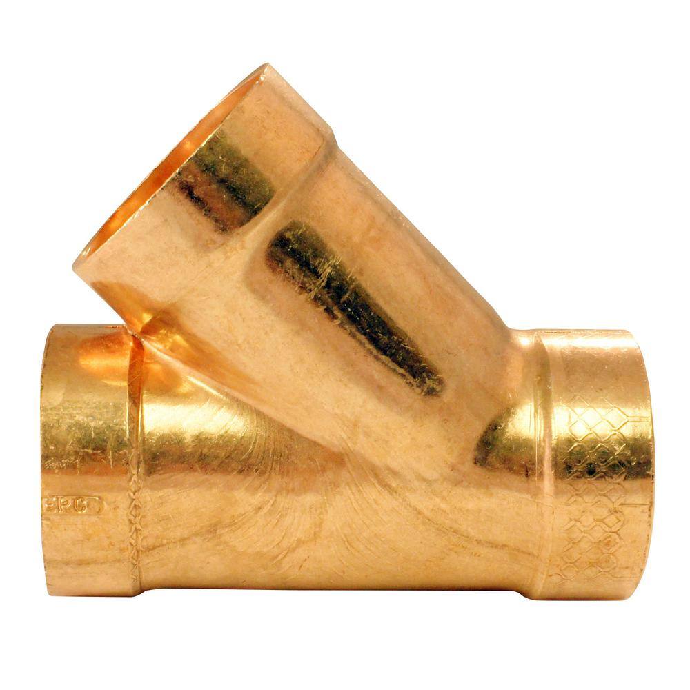 Everbilt 2 in. Cup Copper DWV 45Degree Wye Fitting 10646636 The Home