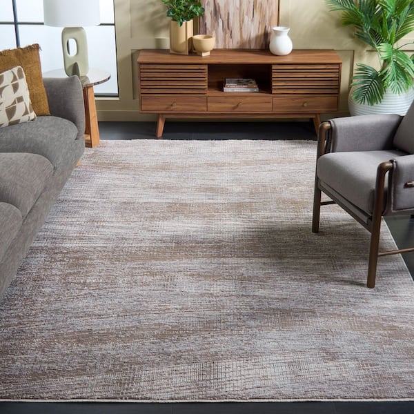 Garnet 10 ft. x 13 ft. Gray/Beige Abstract Area Rug