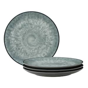 ColorKraft Essence Onyx 8.25 in. Gray Stoneware Coupe Salad Plates (Set of 4)