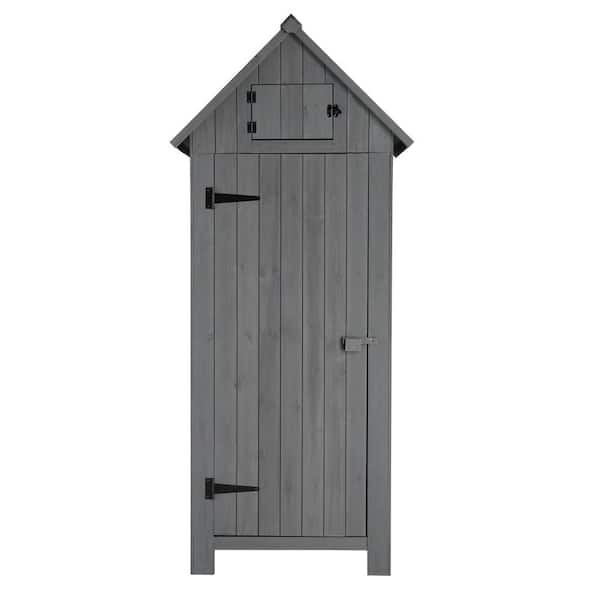 2.5 ft. W x 1.5 ft. D Wood Shed with Double Slope Top 3.8 sq. ft.