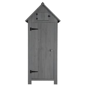 2.5 ft. W x 1.5 ft. D Wood Shed with Double Slope Top (3.8 sq. ft.)