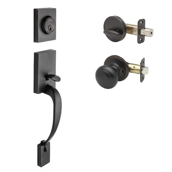 Fashion Tuscan Bronze Door Handleset and Colonial Knob Trim