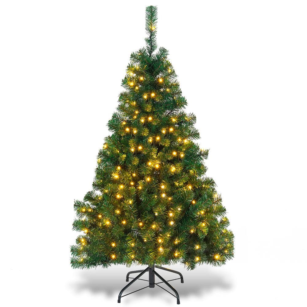 Reviews for Costway 4.5 ft. PreLit Artificial Christmas Tree with 200
