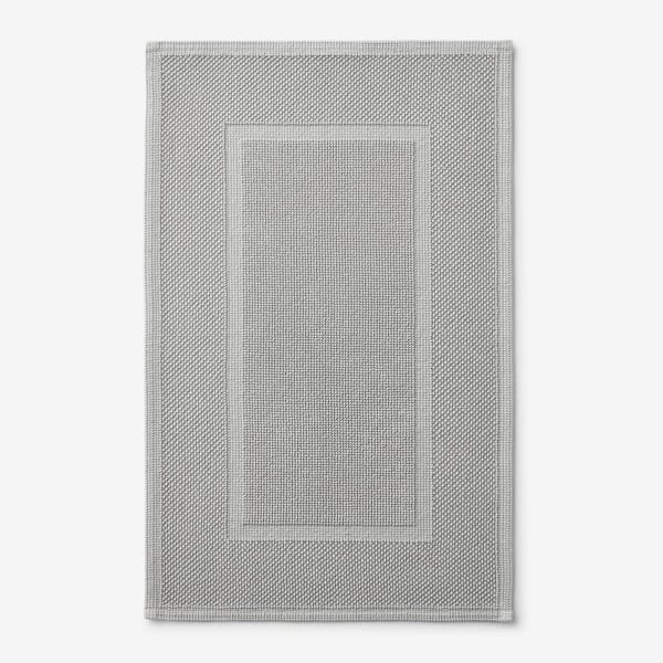 The Company Store Legends Luxury Sterling Light Gray 40 in. x 24 in. Cotton Bath Mat