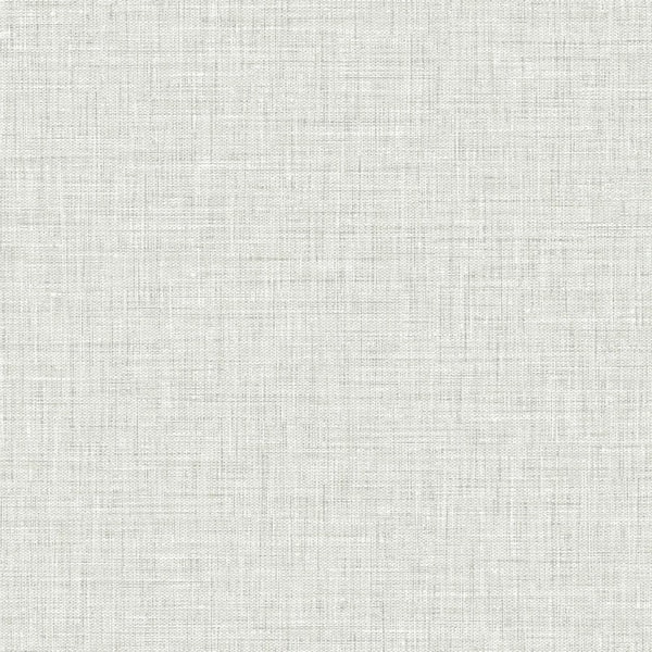 Seabrook Designs Easy Linen Winter Mist Heather Gray Vinyl Strippable ...