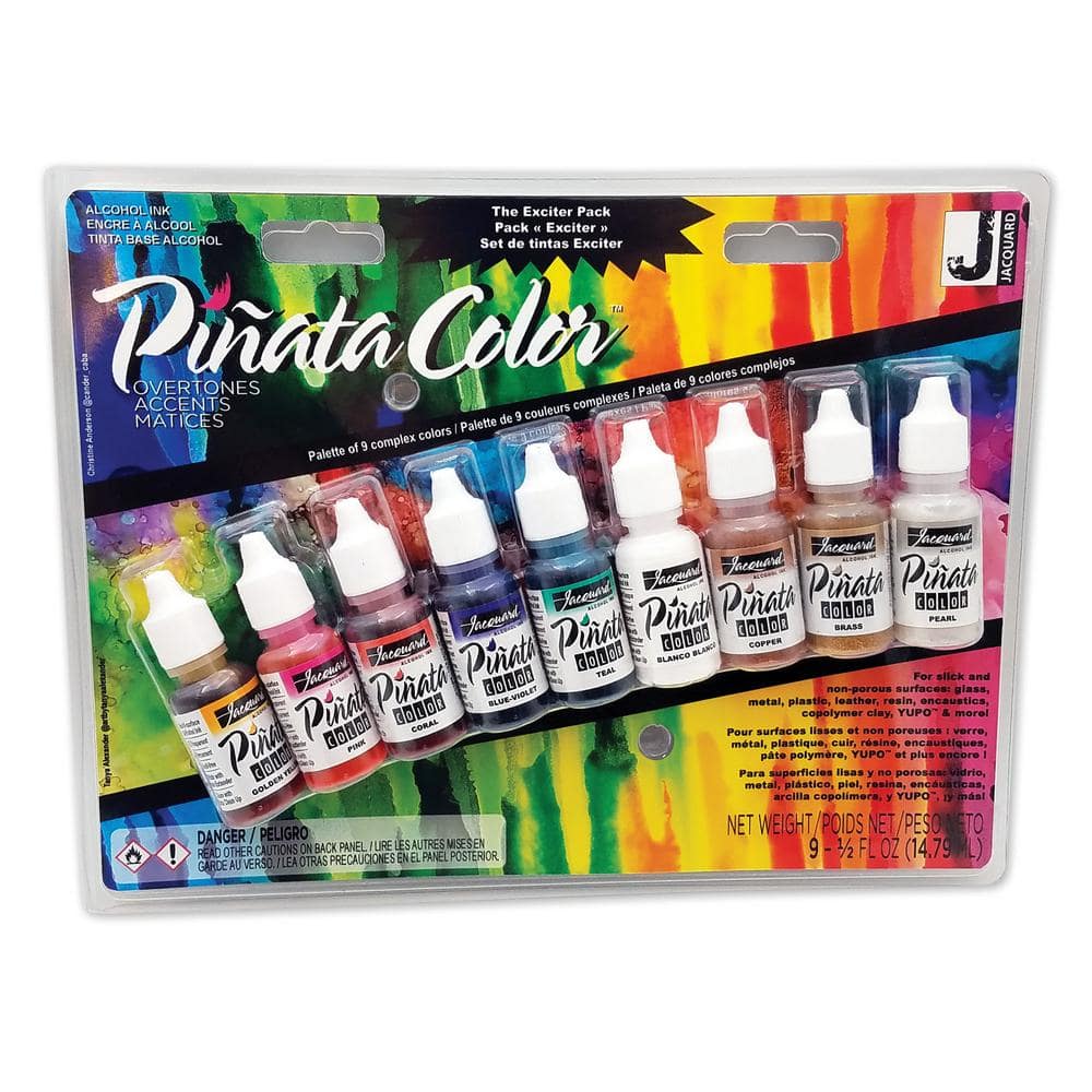 Jacquard Pinata Alcohol Inks- Multicolor Pack of 16