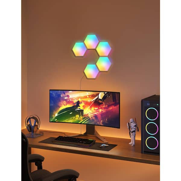 Govee Glide Hexagon Smart Color Changing Plug-In Wi-Fi Enabled