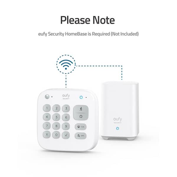 eufy Security 5-Piece Home Alarm Kit, Home Security System, Keypad, Motion  Sensor, 2 Entry Sensors, Home Alarm System, Control from The App, Links