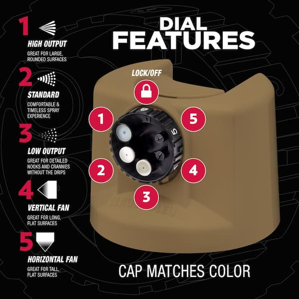 12 oz. Custom Spray 5-in-1 Satin Dark Taupe Spray Paint