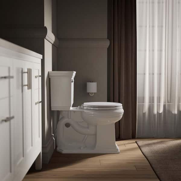 KOHLER Stonewood Round Front Toilet Seat in White