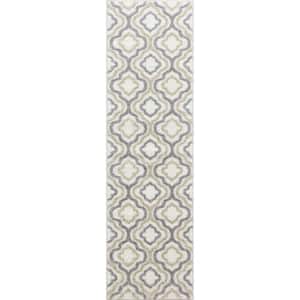 Charlotte Collection Crystal Ivory 2 ft. x 7 ft. 3 in. Runner Rug