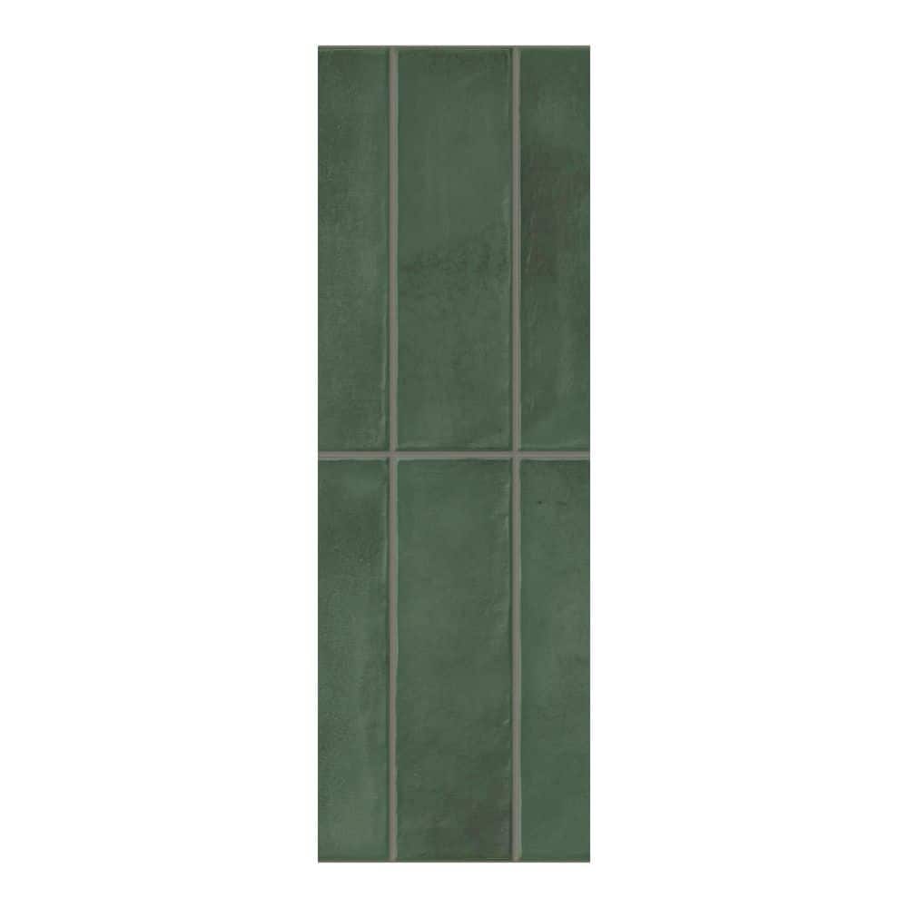 Spanish Artis Dark Green 4 in. x 12 in. Glazed Porcelain Wall Tile Sample price history on PriceWatchPro
