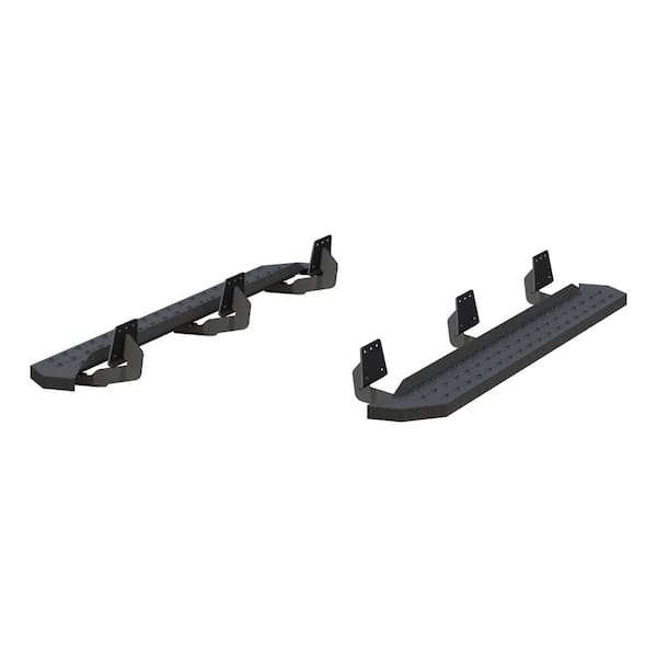 Aries RidgeStep Black Steel 6-1/2 x 75-Inch Truck Running Boards, Select Ram 1500