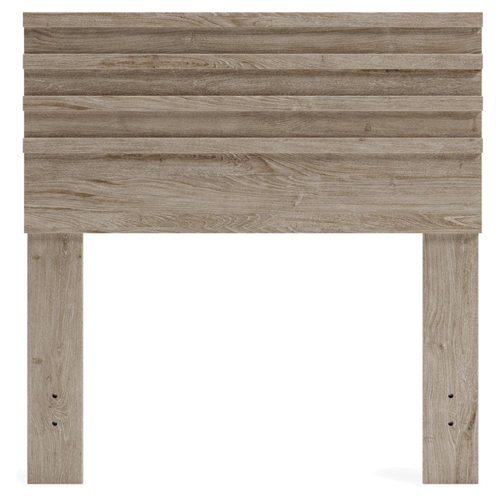 Oliah Twin Light Brown Wood Platform Bed