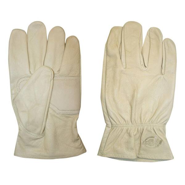 Dickies Medium Creme-Colored Patch Palm Goat Driver Glove