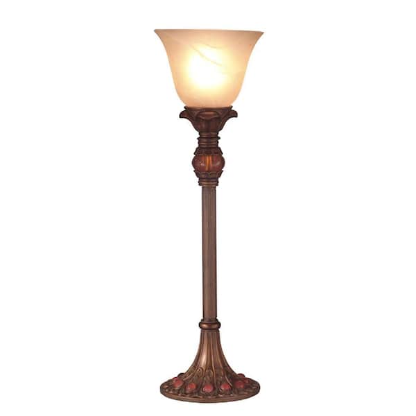 Dale Tiffany Antique Gold 1-Light Accent Table Lamp-DISCONTINUED