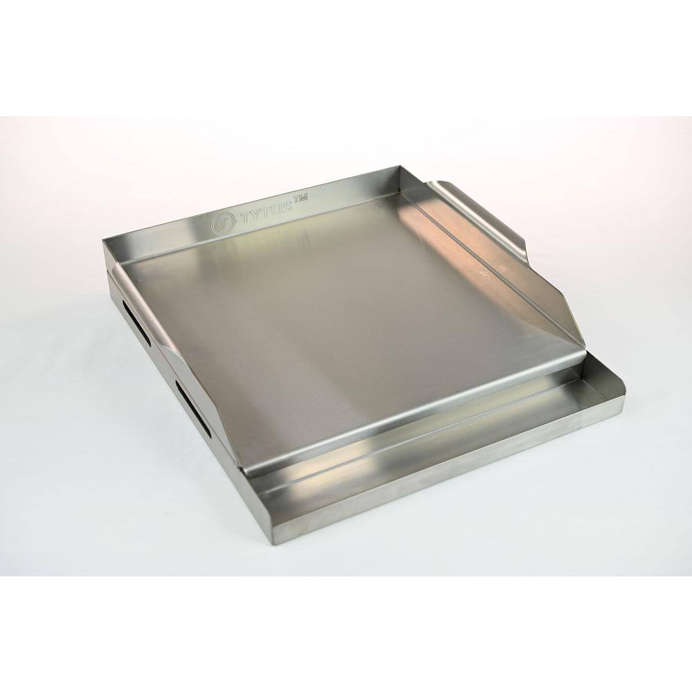 TYTUS 16'' x 14'' Silver Stainless Steel Griddle