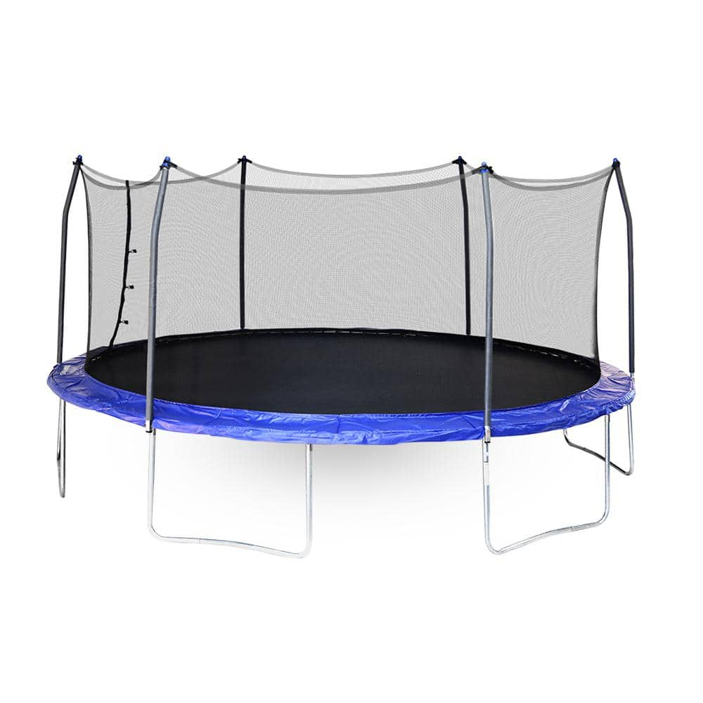 Skywalker Trampolines 17 ft. Oval Trampoline with Enclosure - Blue