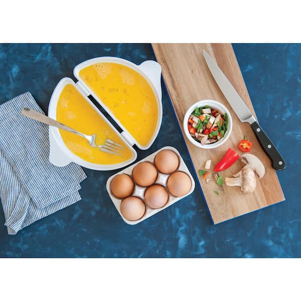 Kiplyki Microwave Oven Non Stick Omelette Maker Pan Omelette Tools 