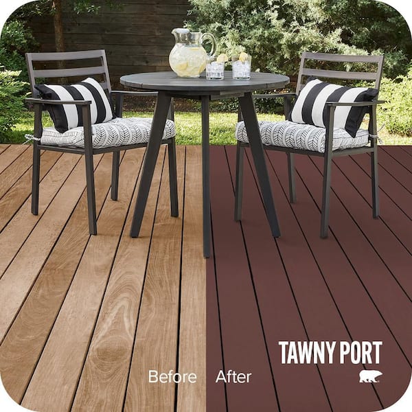 5 gal. #S-G-730 Tawny Port Solid Color Waterproofing Exterior Wood Stain