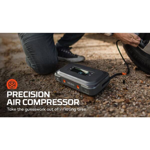 NEBO - Assist Air 2000 Amps Jump Starter with Power Bank, Emergency Light , and Air Compressor
